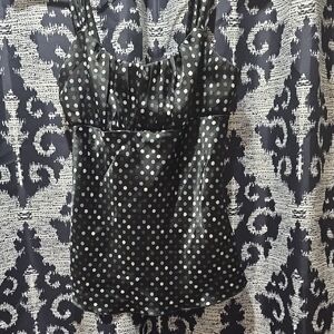 Polka Dot Sleeveless Top